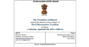 'Bharat' to replace 'India' as the country's name soon? buzz following the president's invitation to the G20 dinner