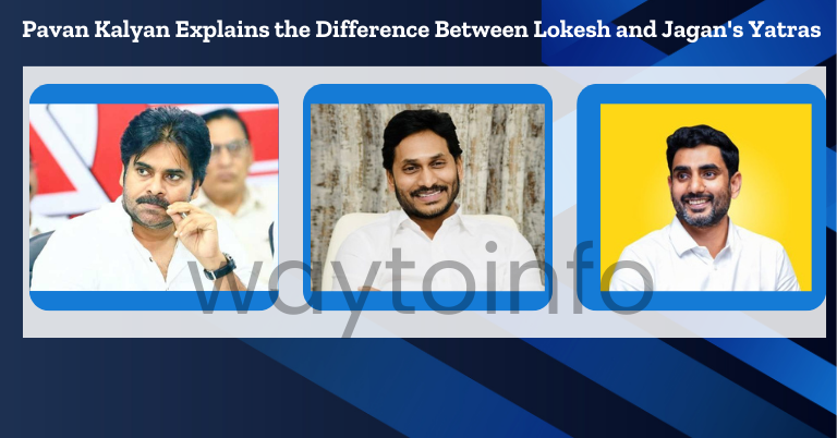 Pavan Kalyan Explains the Difference Between Lokesh and Jagan's Yatras