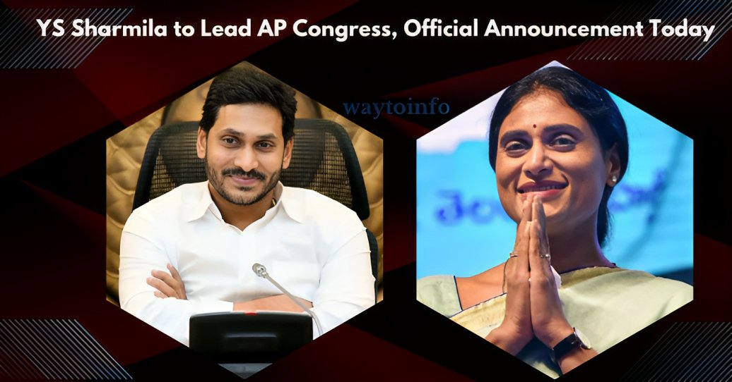 YS Sharmila to Lead AP Congress, Official Announcement Today