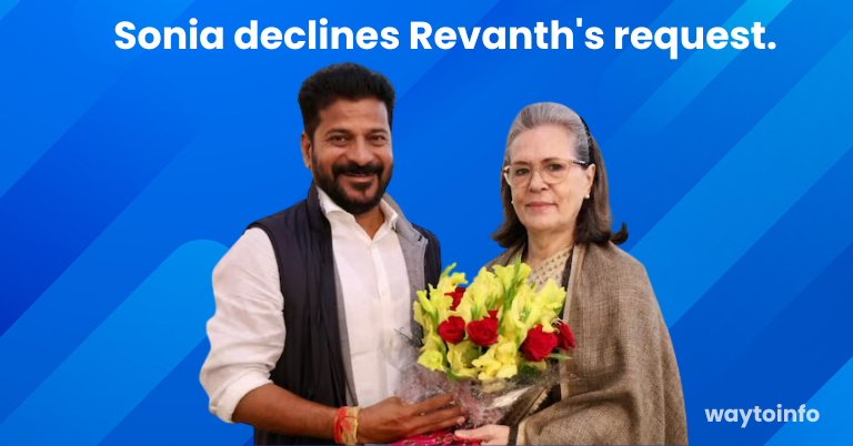 Sonia declines Revanth's request.
