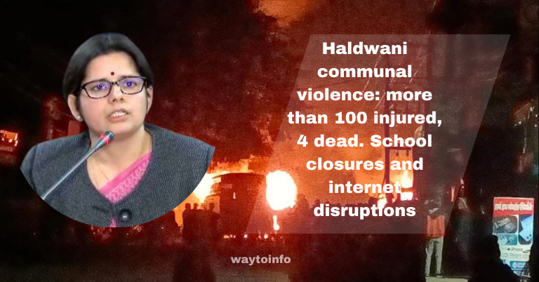 Haldwani communal violence: more than 100 injured, 4 dead. School closures and internet disruptions