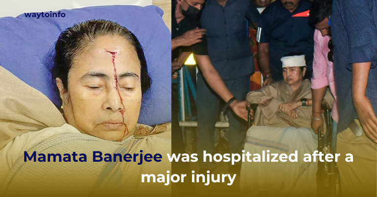 Mamata Banerjee was hospitalized after a major injury
