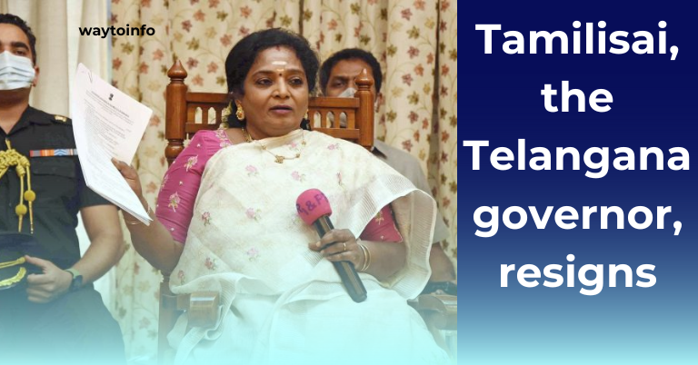 Tamilisai, the Telangana governor, resigns