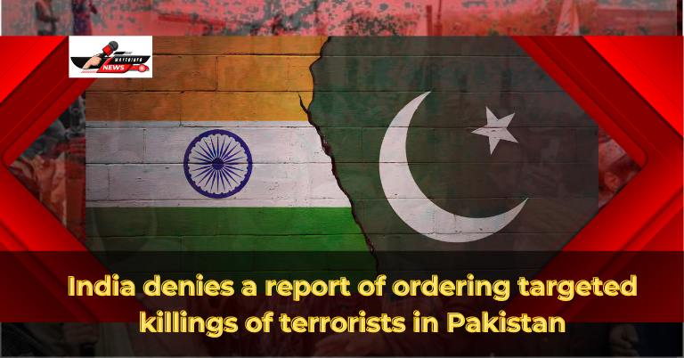 India denies a report of ordering targeted killings of terrorists
