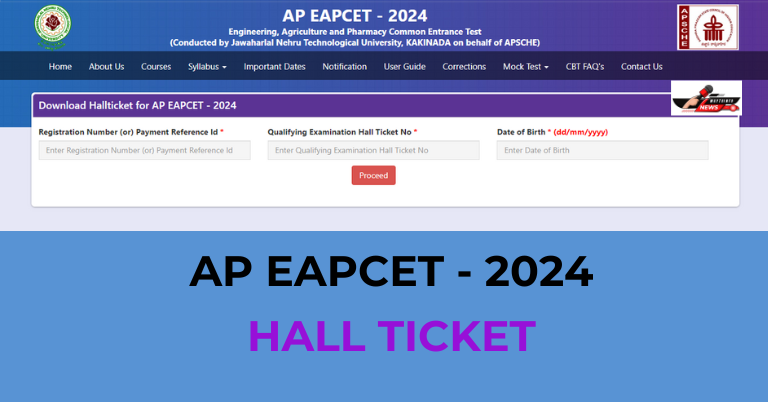 AP EAMCET 2024 Hall Ticket: Andhra Pradesh Council will release