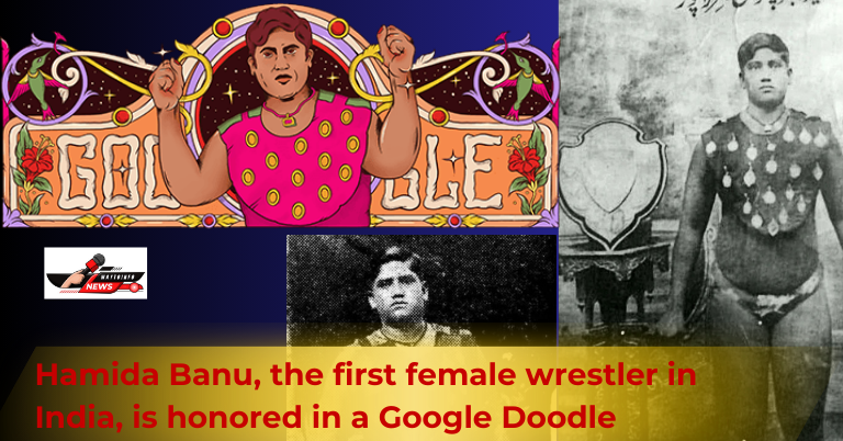 Hamida Banu, the first female wrestler in India, is honored