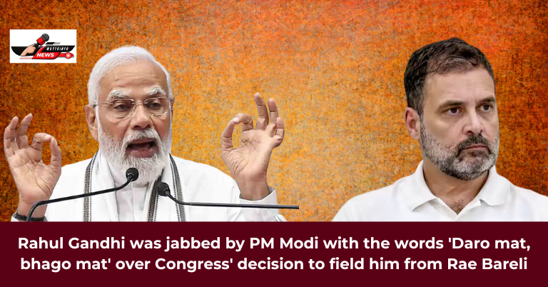 Rahul Gandhi was jabbed by PM Modi with the words