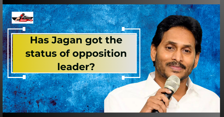 AP News Has Jagan got the status of opposition leader