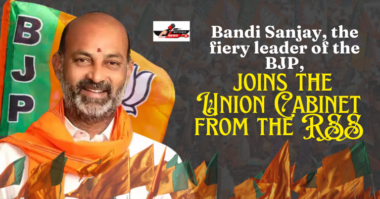 Bandi Sanjay, the fiery leader of the BJP, joins the Union Cabinet
