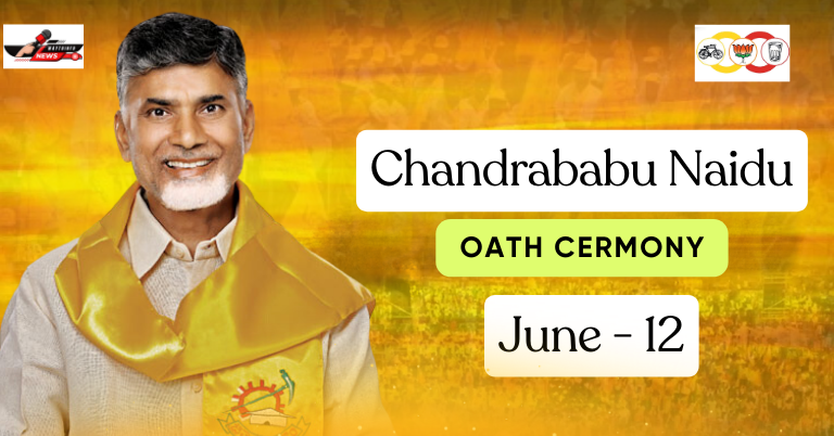 Chandrababu Naidu will take oath as Andhra Pradesh Chief