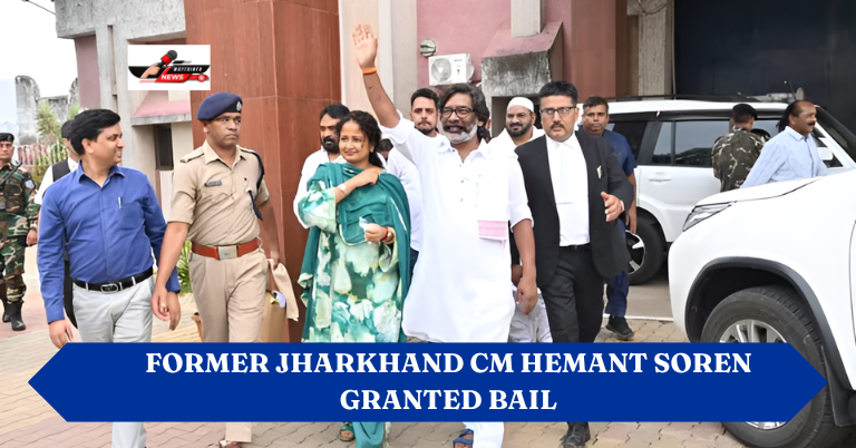 Hemant Soren, the former chief minister of Jharkhand, was freed