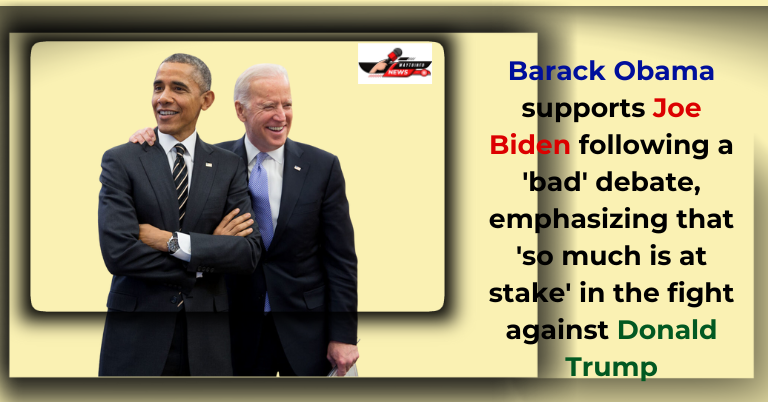 Joe Biden Barack Obama supports Joe Biden following a 'bad'