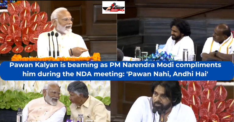 NDA meeting Pawan Kalyan is beaming as PM Narendra Modi