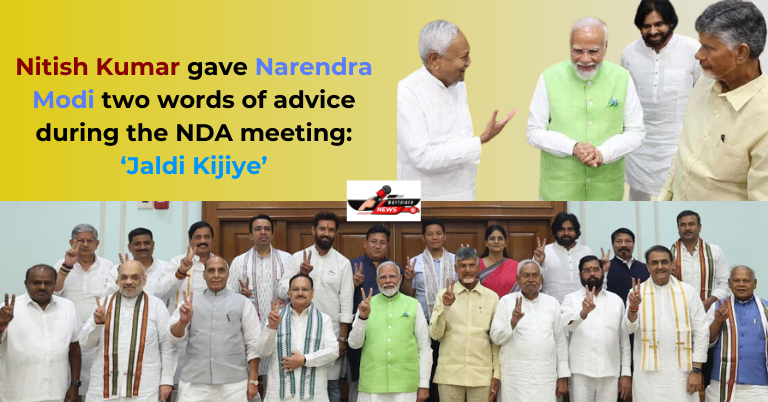 Nitish Kumar gave Narendra Modi two words of advice during