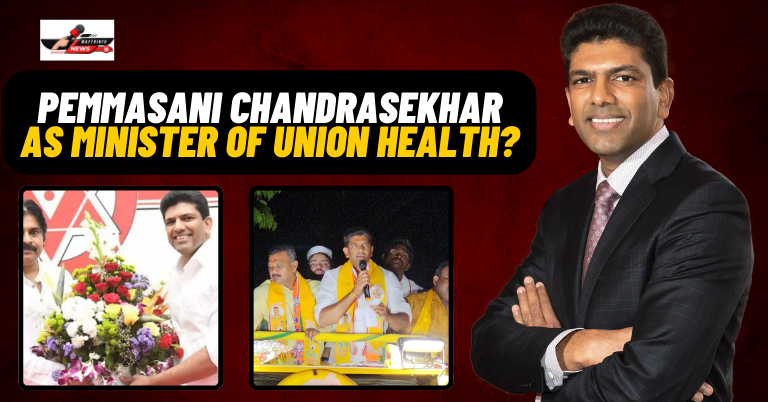 Pemmasani Chandrasekhar as Minister of Union Health