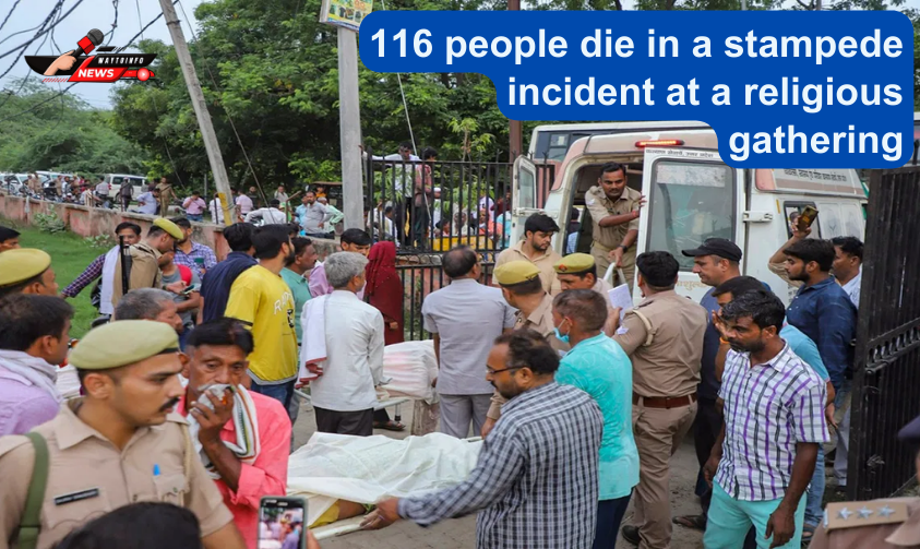 116 people die in a stampede incident at a religious gathering